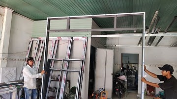 phần 1/CÁCH LÀM CỬA NHÔM hệ 1000(đo và trừ cắt ghép khung bao cho các bạn mới vào nghề)ptvl #215