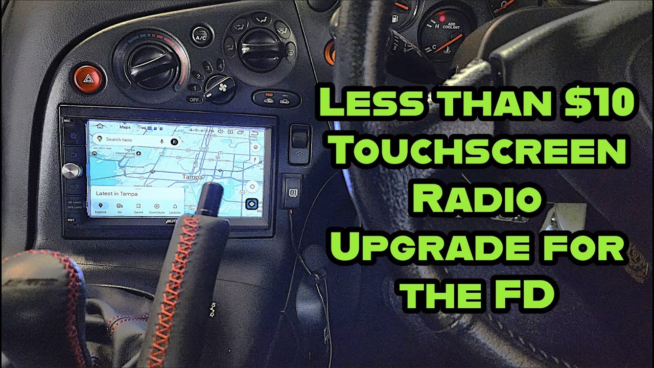 Super budget Touch screen Double DIN Head Unit Upgrade for the RX7 ...