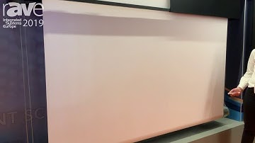 ISE 2019: Screenint Demos Cine Pro Projection Screen