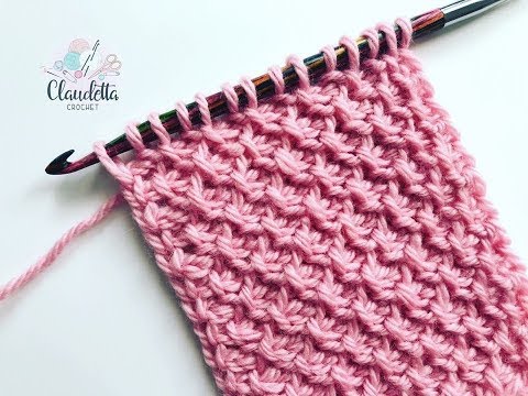 TUNISIAN CROCHET HONEYCUMB STITCH / BEGINNER TUNISIAN CROCHET HONEYCUMB STITCH / BEGINNER
