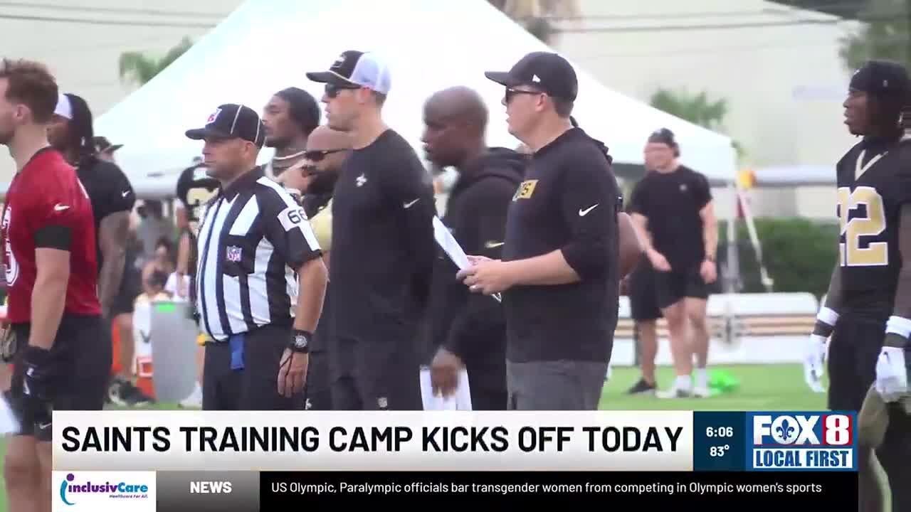 Saints start training camp on Wednesday; fans warned about high heat