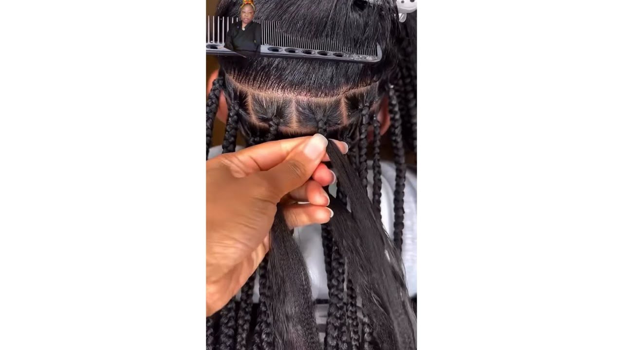 Simple knotless braids for beginners 
