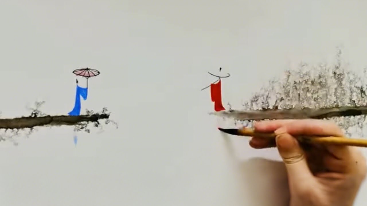 禅音入心，禅画入境，心境合一，洗涤心灵。那幅是您的最爱？#国画