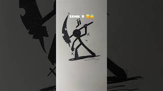 Drawing stickman in different levels part 32 #howtodraw #art #stickman #draw #sketching #fyp