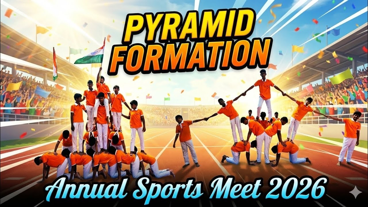 Pyramid Formation By Class 8&9 Boys #abhyudayaschool #pyramid #sports #inauguration 