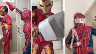 Spider-man Prank Iron Man ep.16 | Spiderman Prank Funny Tiktok Videos @NukaandNiku by Nuka and Niku 1,007 views 2 years ago 23 seconds