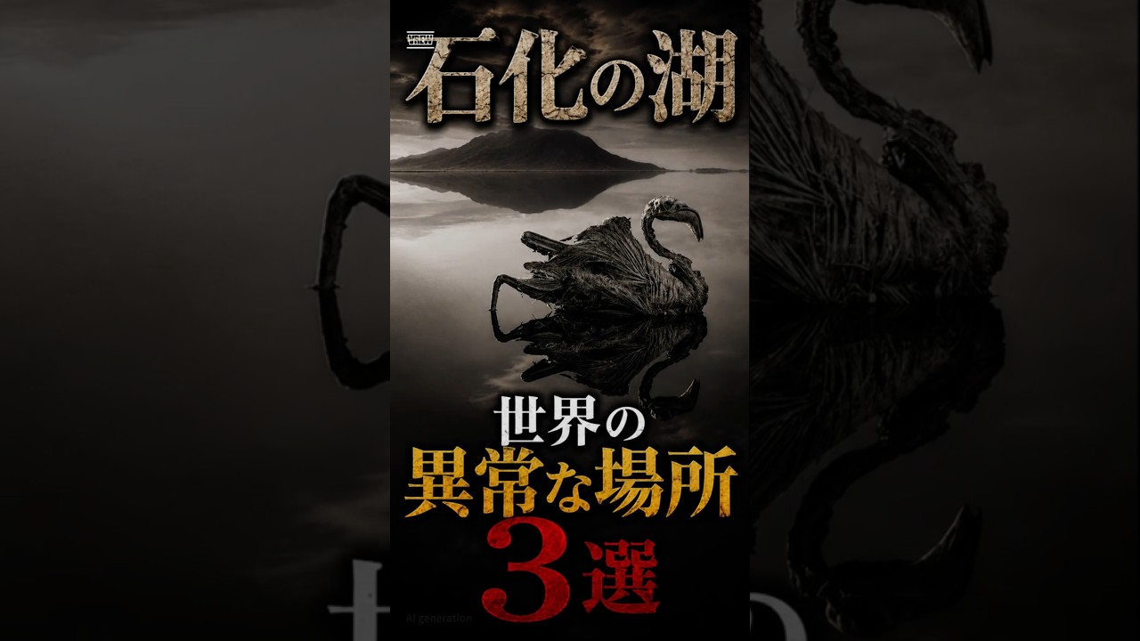 石化の湖 世界の異常な場所3選 #都市伝説 #謎 #不思議 #雑学
