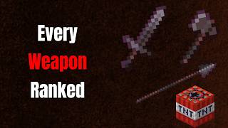 Ranking Every Weapon in Minecraft