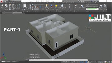 Create 3D HOUSE using Autocad in Easy steps - EX 2  - PART 1