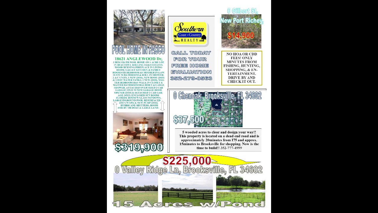 VIRTUAL TOUR OF LISTINGS HERE AT SOUTHERN COAST TO COUNTRY REALTY, INC