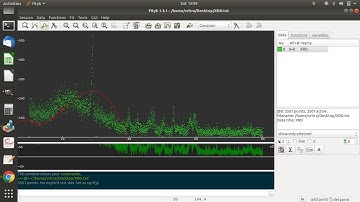 Baseline subtraction using Fityk