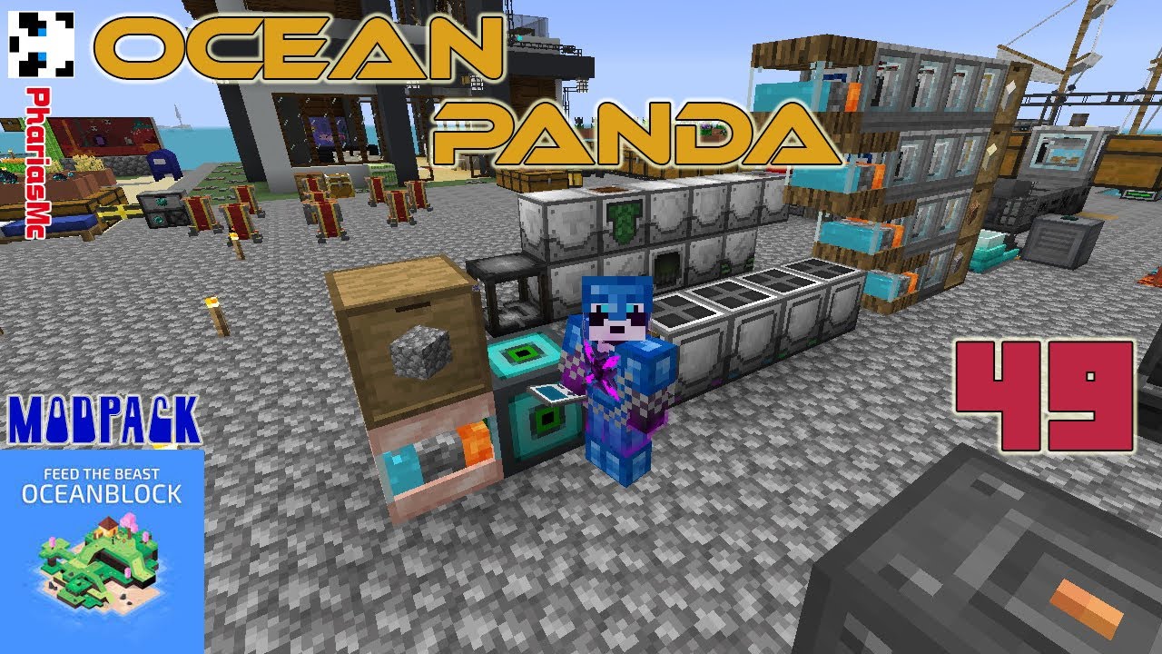 [FTB OCEAN BLOCK] OCEAN PANDA - EP 49 - CobbleGen Tier 4 y Espacio en ...