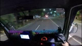 POV Drive Elf Short Langsiran Malam Hari