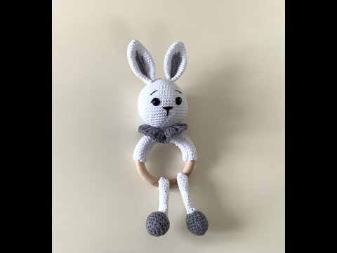 Amigurumi tavşan diş kaşıyıcı çıngırak yapımı🐰🐰🐰