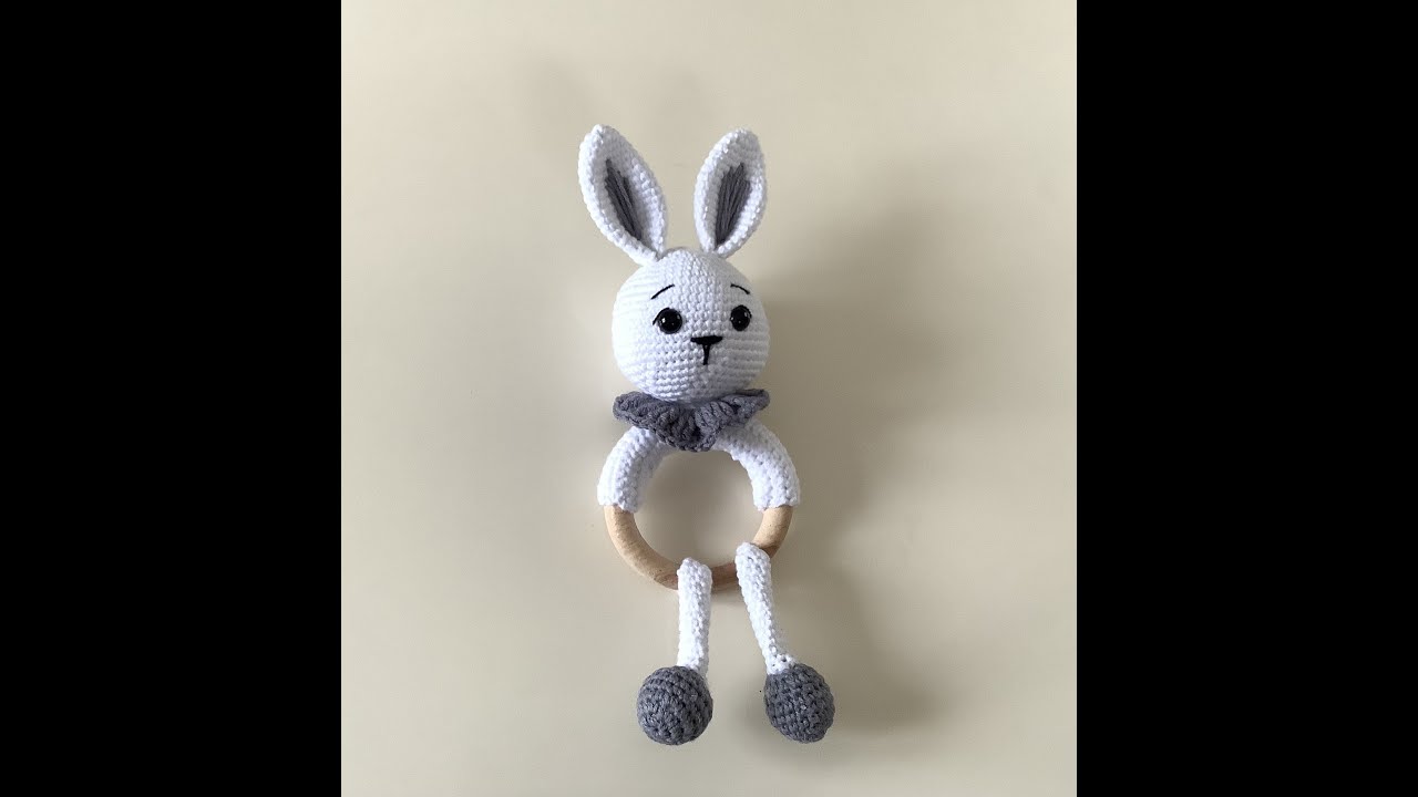 Amigurumi tavşan diş kaşıyıcı çıngırak yapımı🐰🐰🐰