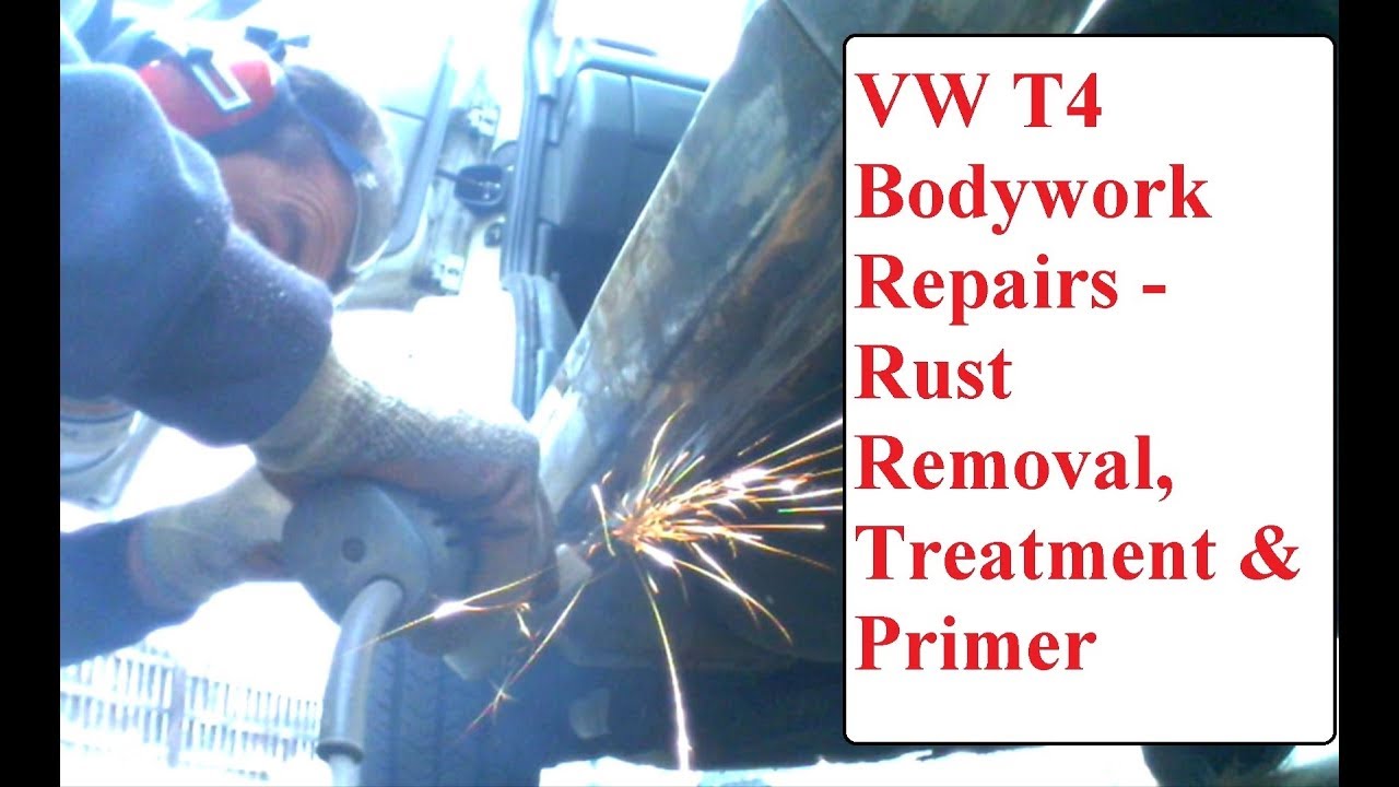 VW T4 Rust Repair & Bodywork Preparation - Camper Van Rust Removal ...