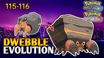 How To Evolve Dwebble Into Crustle In Pokemon Black 2 & White 2 | Unova Pokedex