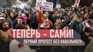 Теперь сами. Первый протест без Навального