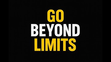 GO BEYOND LIMITS ✨ | Motivational Speech