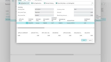 Dynamics 365 Business Central - How to Process a Payment in a Foreign Currency