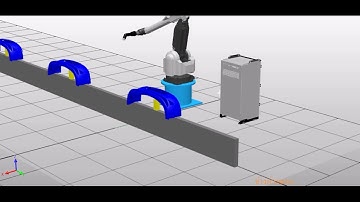Robot Studio   IRB580   painting  Tacking  conveyors
