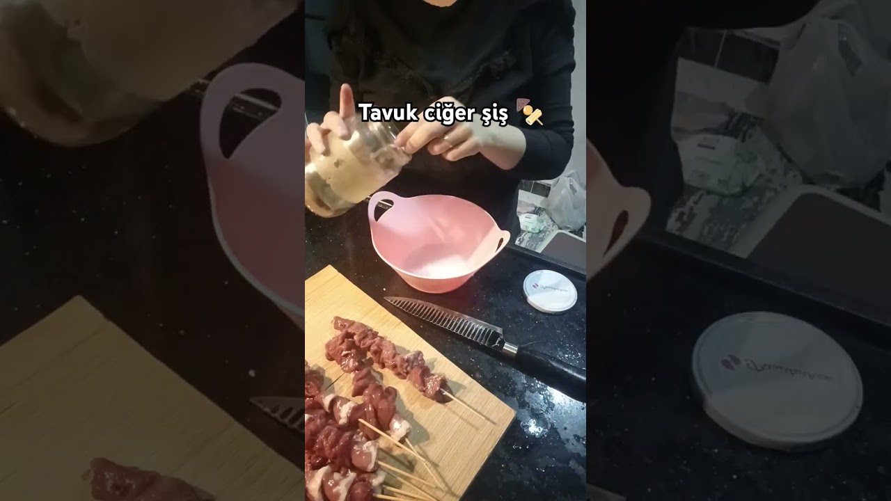 Tavuk ciğer şiş 🍢 #sakatatal #ciğerşiş #yemektarifleri #kebaptarifleri #keşfetedüş #destekolun
