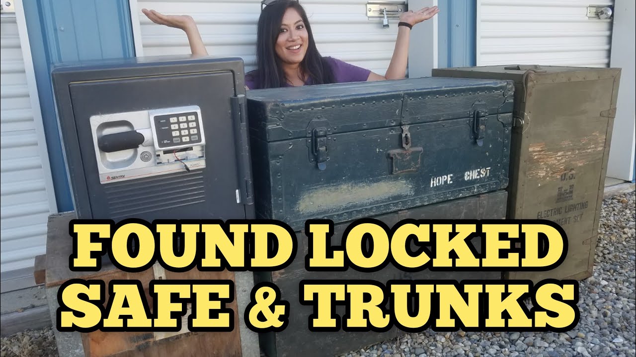 FOUND MILITARY TRUNKS & SAFE I Bought An Abandoned Storage Unit Locker ...
