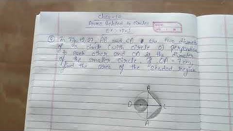 In Fig.12.27, AB and CD are two diameter of a circle (with circle O) perpendicular to each other and