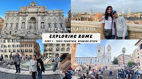 The Royals in Rome Day 1 - Trevi Fountain, Spanish Steps