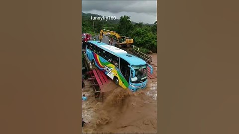 Horrific Bus Hanging Off Broken Bridge | Dramatic River Rescue Operation | Realistic Simulation