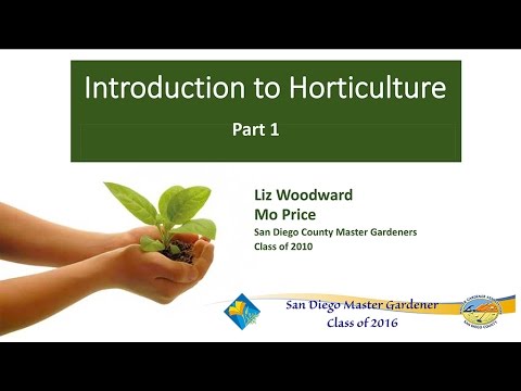 Introduction To Horticulture Part 1