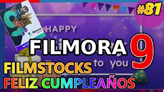 Filmora9: Filmstocks | FELIZ CUMPLEAÑOS _ Paquete Happy Birthday Pack. Tutorial 81 español screenshot 1