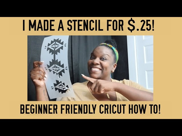 How To Make A Stencil With A Cricut - Angie Holden The Country