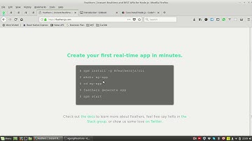 1. Tutorial Feathers - Installasi FeathersJs
