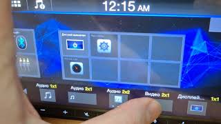 Демонстрация меню и виджетов на новинке Alpine iLX-W690D