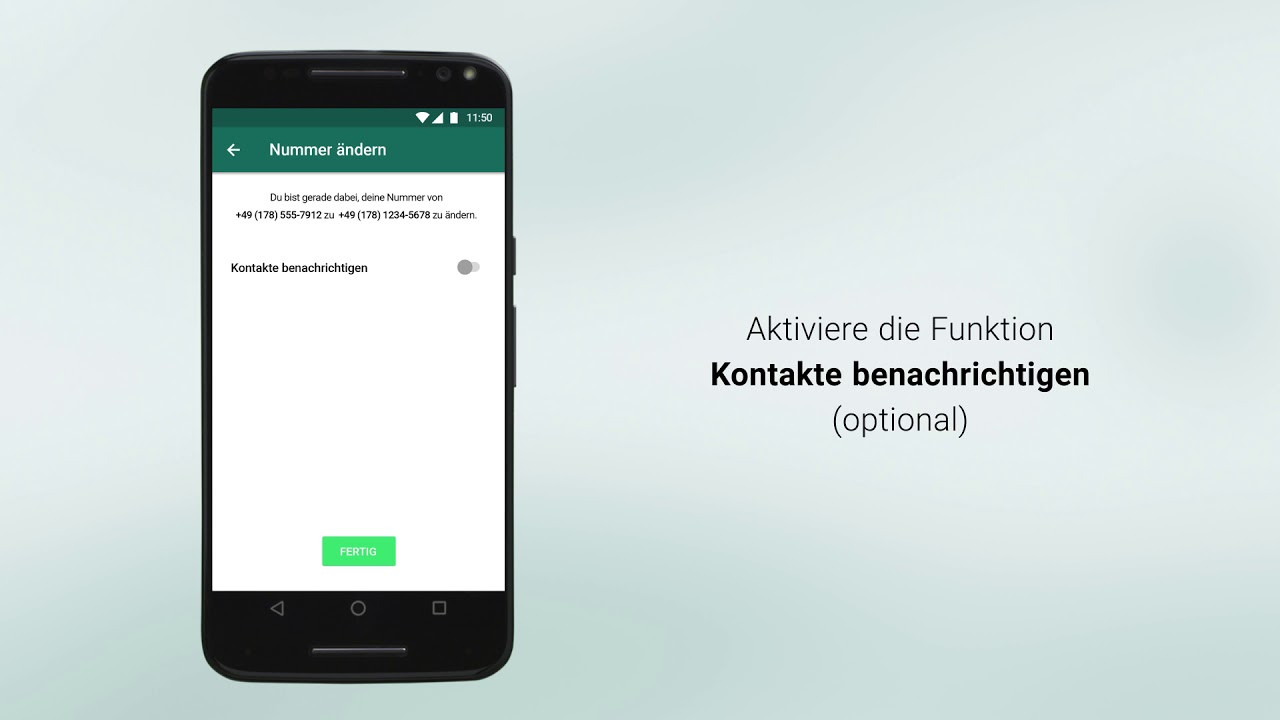 Geändert nummer whatsapp hat kontakt WhatsApp: Neue