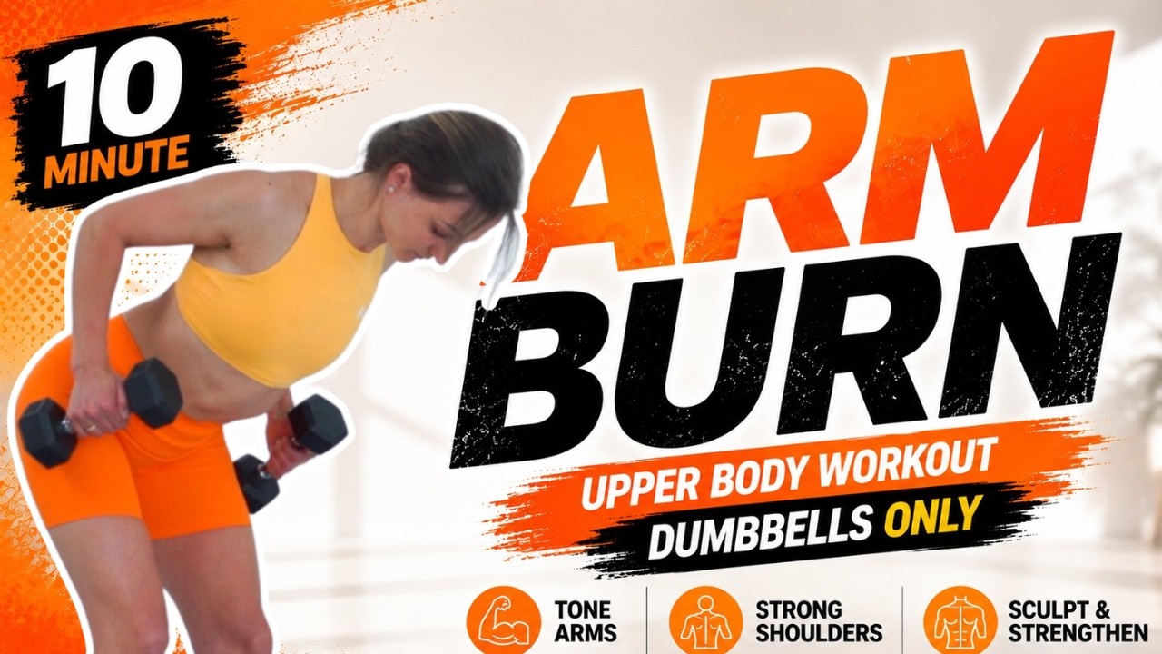 10 MIN Upper Body Workout with Dumbbells | Tone Your Arms, Shoulders ...