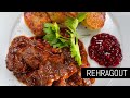 Ref:rgctRna8n0U Rehragout mit preiselbeeren und kartoffeltalern