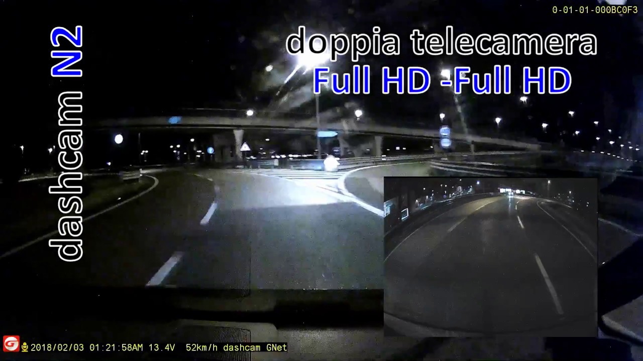 dashcam N2 senza display Full HD qualità video notturna YouTube