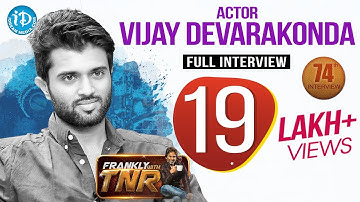 Arjun Reddy Hero Vijay Deverakonda Exclusive Interview || Frankly With TNR #74