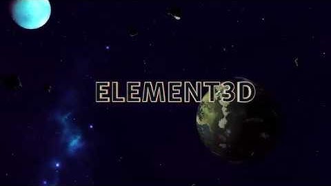 Space Logo Reveal Made with Element 3D, Orb, and Optical Flares