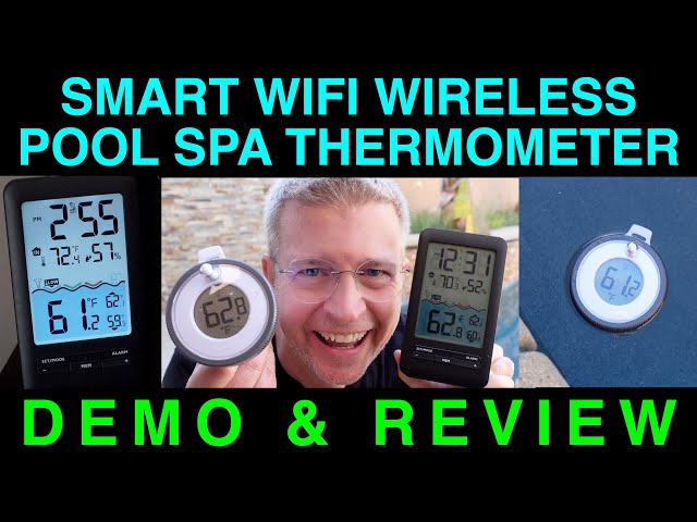 Wireless Smart Pool Thermometer WiFi App Pond Jacuzzi by Heyaxa