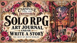 Solo RPG, Art Journal Role Play Game? Writing , JUnk JOUrnal Collection  Carnivle Paris 1930