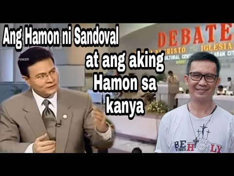 Ang Hamon ni Sandoval at ang aking Hamon sa kanya.