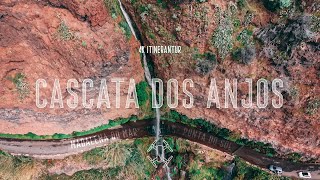 Flight above the Cascata dos Anjos Waterfall, Canhas, Ponta do Sol, Madeira Island, Portugal [4K]
