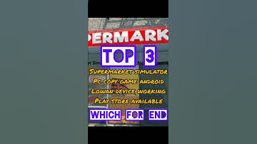 I Built The TOP 3 Supermarket Simulator Games
