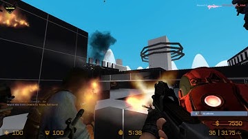 ZOMBIE ESCAPE MOD ON COUNTER-STRIKE: SOURCE, MAP: ZE_amko_escape, CSS