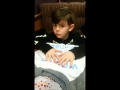 super cute reaction!! Finding out he will be a big brother!