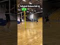 Volleyball defense drill using pancake  shorts volleyball