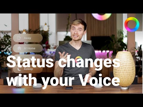 Set your status on Homey with simple voice commands via Google Home or Amazon Alexa